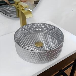 Umywalka nablatowa HYDROSAN BRILLANT1-SV-360 Okrągły Szary mat