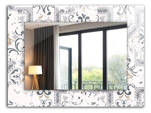 Lustro ścienne dekoracyjne Wzór kafelkowy ornamenty