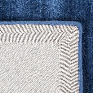 Nowoczesny dywan z wiskozy krótkie włosie prostokątny 160 x 230 cm niebieski Gesi Beliani