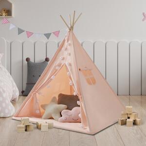 Namiot dziecięcy tipi Alice, 160x120x120cm różowy z dodatkami