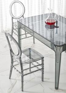 Designerski stół z poliwęglanu dymiony 120cm