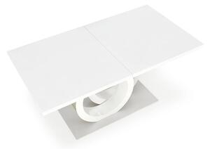 Rozkładany biały stół lakierowany glamour