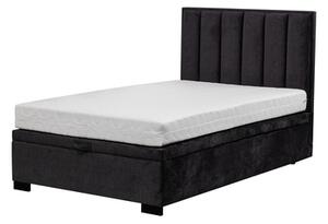 Łóżko czarne MONA VERTICAL 120 cm