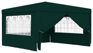 Namiot imprezowy ze ściankami, 4x4 m, zielony, 90 g/m²