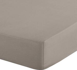 Prześcieradło EUROFIRANY Design 91 Soft z gumką 180 x 200 cm Jasnoszary