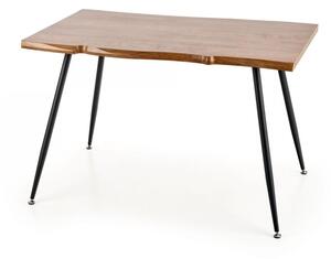 EMWOmeble Stół drewniany 120 loftowy LARSON / blat - naturalny, nogi - czarny