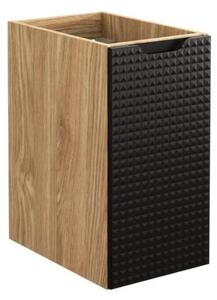Szafka łazienkowa LUXOR BLACK 81-30-1D 30cm dąb olejowany/czarna