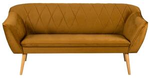Sofa trzyosobowa w stylu skandynawskim Rosa 3 Złota