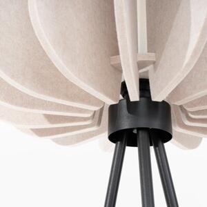 Lampa podłogowa nowoczesna nastrojowa trójnóg beżowa filcowa 1xE27 15W MULA Sollux Lighting