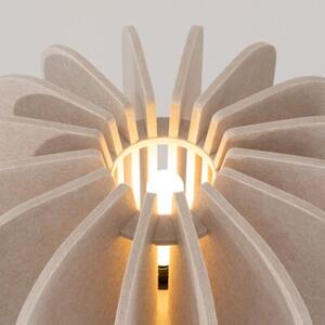 Lampa podłogowa nowoczesna nastrojowa trójnóg beżowa filcowa 1xE27 15W MULA Sollux Lighting