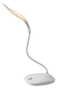Lampka biurkowa nowoczesna biała regulowana do biura salonu ściemnialna USB neutralna barwa LED 2W BEDI Rabalux