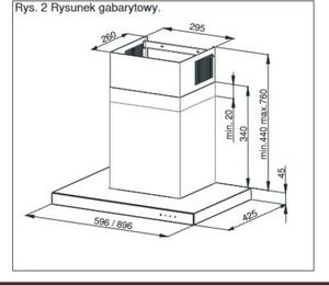 Okap MAAN Komoda Neo 60 Czarny 610m3/h 69dB klasa B