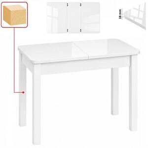 Stół 60x100 cm prostokątny rozkładany, blat zaowalony 1,8 cm, nogi i calgi Drewniane „ Kwadratowe ” I ArtDHome