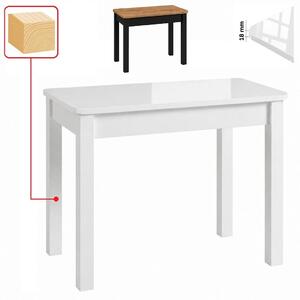 Stół 60x80 cm prostokątny nierozkładany, blat zaowalony 1,8 cm, nogi i calgi Drewniane „ Kwadratowe ” I ArtDHome