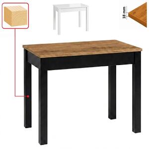 Stół 60x80 cm prostokątny nierozkładany, blat do kantu 1,8 cm, nogi i calgi Drewniane „ Kwadratowe ” I ArtDHome