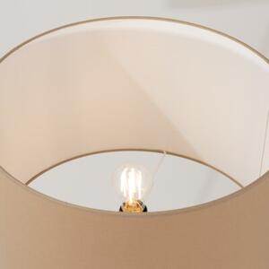 Lampa stojąca podłogowa z abażurem taupe trójnóg 1xE27 15W NEVIA Sollux Lighting
