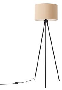 Lampa stojąca podłogowa z abażurem taupe trójnóg 1xE27 15W NEVIA Sollux Lighting