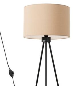 Lampa stojąca podłogowa z abażurem taupe trójnóg 1xE27 15W NEVIA Sollux Lighting