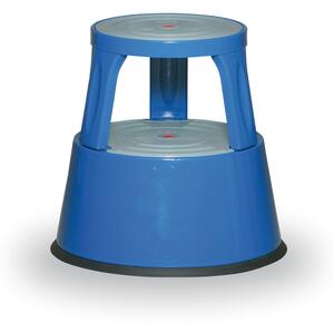 Taboret mobilny stalowy, niebieski