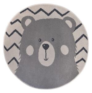 Szary dywan dziecięcy ø 140 cm Bear – Hanse Home