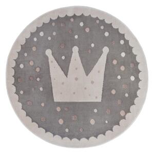 Szary dywan dziecięcy ø 100 cm Crown – Hanse Home