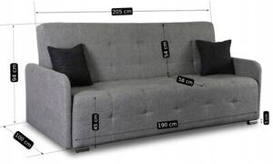 Wersalka Sofa Kanapa RozkÅadana Z FunkcjÄ Spania Dwuosobowa Szara ARIA