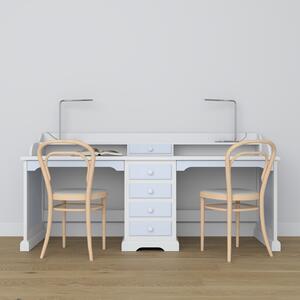 Drewniane biurko podwójne 4S+N Classic