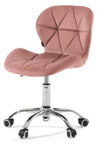 EMWOmeble Krzesło obrotowe różowe ART118S / welur #44