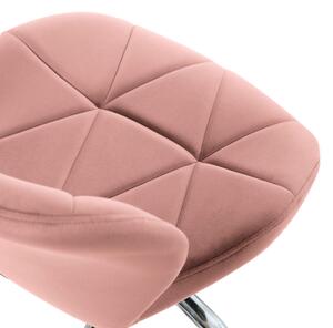 MebleMWM Krzesło obrotowe różowe ART118S / welur #44
