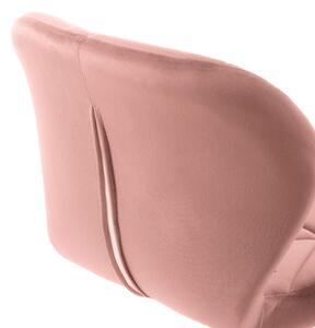 EMWOmeble Krzesło obrotowe różowe ART118S / welur #44