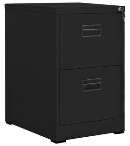 Czarny kontenerek na klucz pod biurko - Miron 3X