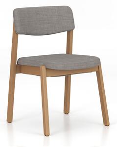 Tapicerowane krzesło drewniane Embla