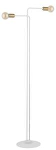 Lampa podłogowa dekoracyjna minimalistyczna podwójna biało-złota 2xE27 15W Gino Sigma Lighting
