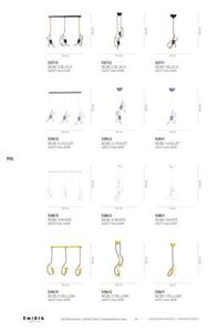 Lampa wisząca biała BOBI 2xE27x15W wym:60x20x20cm Emibig