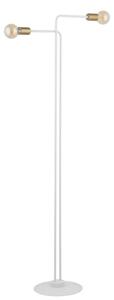 Lampa podłogowa dekoracyjna minimalistyczna podwójna biało-złota 2xE27 15W Gino Sigma Lighting