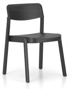 Krzesło drewniane Embla 4L LB W