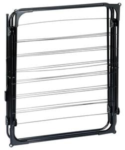Suszarka na pranie metalowa czarna pionowa 62x46,5x137,5 cm