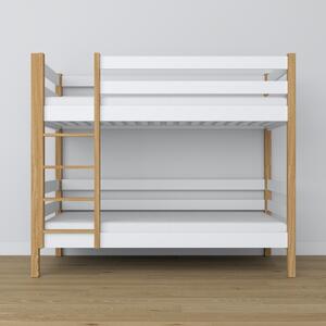 Drewniane łóżko piętrowe N01