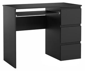 Matowe biurko Aglo - czarne
