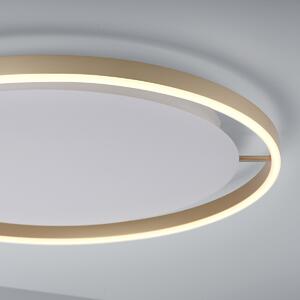 Mosiężna lampa sufitowa 58,8 cm z 3-stopniową regulacją LED - Zlatan Oswietlenie wewnetrzne