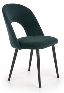Minimalistyczne krzesło tapicerowane Getti - zielony