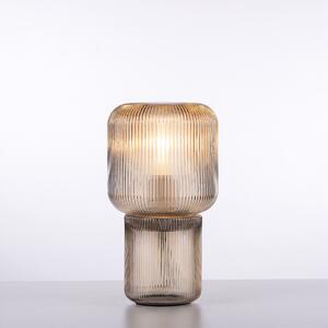 Designerska lampa stołowa z bursztynowego szkła - Zonat Oswietlenie wewnetrzne
