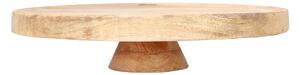 Patera SJAL MANGO drewniana na nóżce 33x7 cm