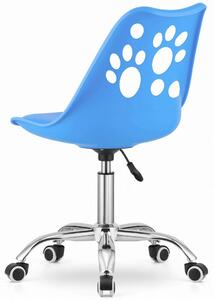 Niebieski mobilny fotel dla dziecka do nauki - Parpa