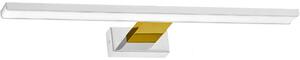 Nowoczesny kinkiet LED biały + złoty - N014-Cortina 13,8W 60x11,5x4 cm