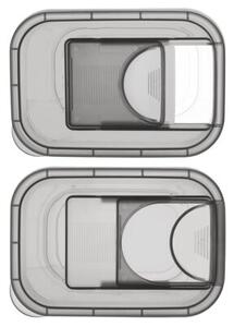 Pojemnik na produkty sypkie z dozownikiem GREY 1,3 l