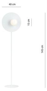 Lampa stojąca podłogowa OSLO WHITE/OPAL E14 Emibig 1189/LP