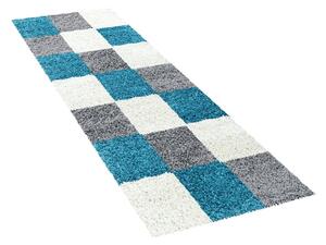 Szaro-turkusowy chodnik 80x250 cm Life – Ayyildiz Carpets
