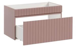Szafka pod umywalkę ICONIC ROSE 82 80cm różowa