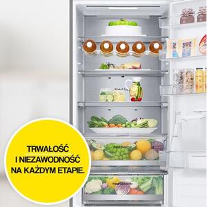 Lodówka LG GBF7272DPY No Frost 203cm Prime Silver DoorCooling+ LinearCooling Półka na wino